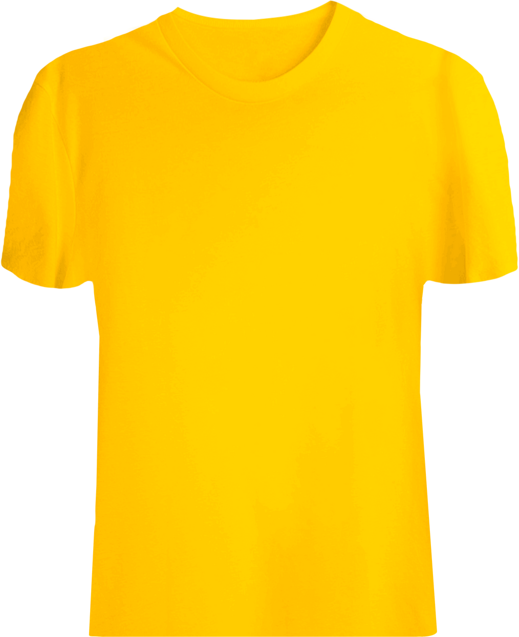 t-shirt mockup yellow